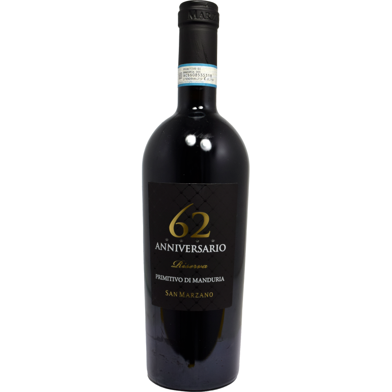 - Primitivo Di Manduria 62 Anniversario 75cl 14,5%