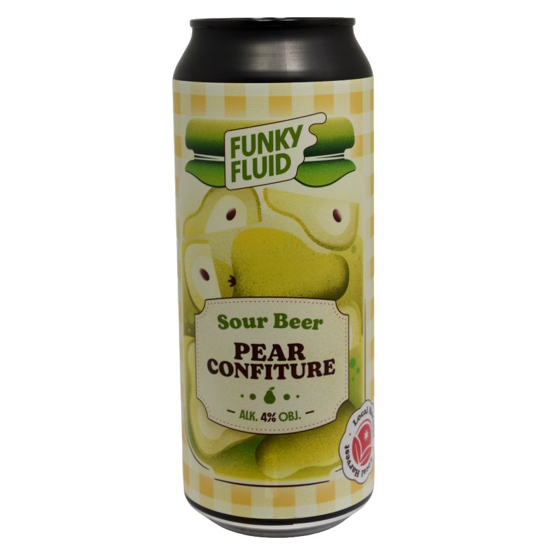 - Funky Fluid - Sour Beer Pear Marmalade Blik 500ml 4%