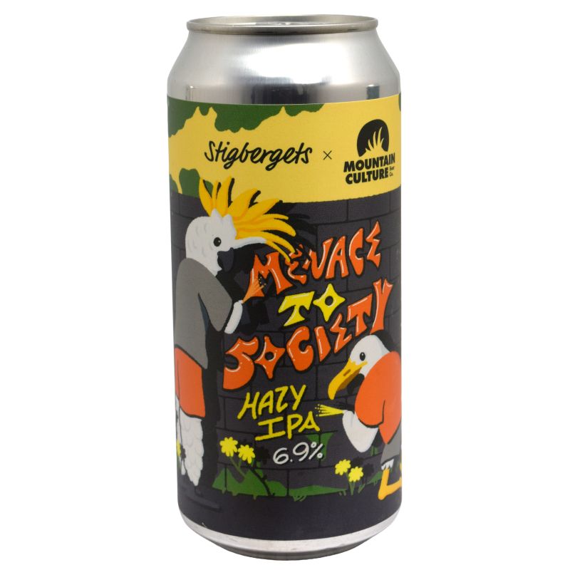 - Stigbergets - Manace To Society Hazy IPA Blik 440ml 6.9%