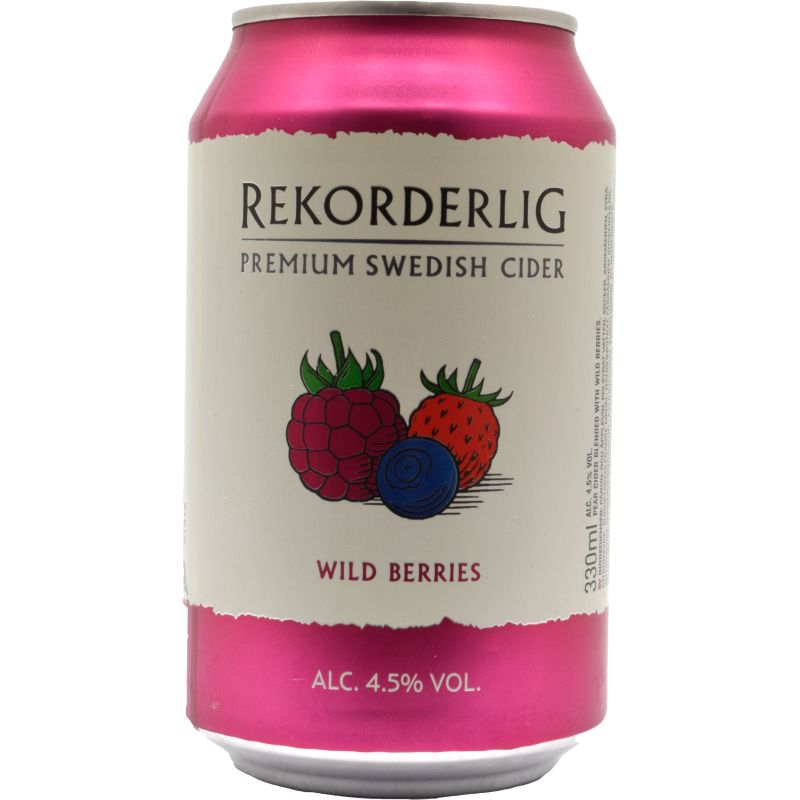 - Rekorderlig - Wild Berries Cider Blik 330ml