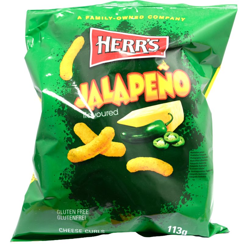 - Herr''s - Jalapeño Cheese Curls 113g