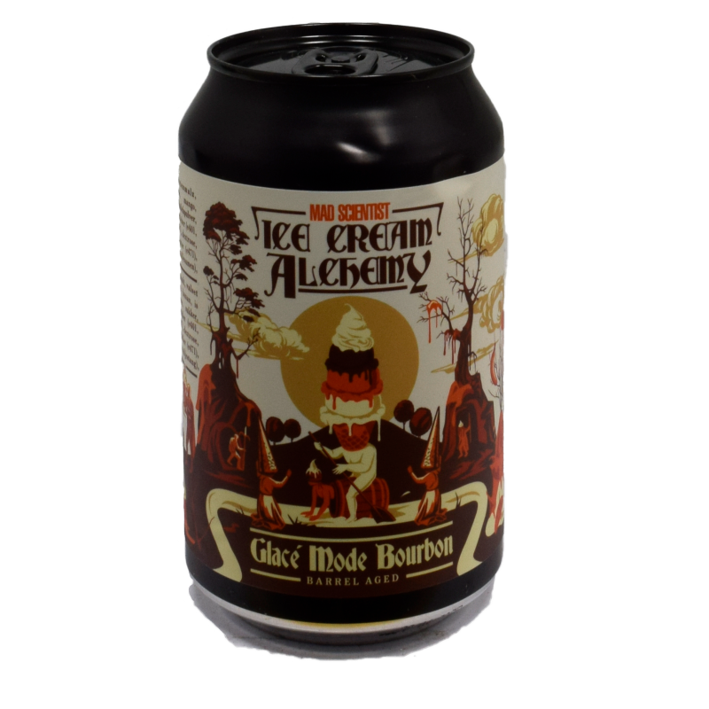 - Mad Scientist - Ice Cream Alchemy Glace Mode Bourbon BA Blik 8%30ml
