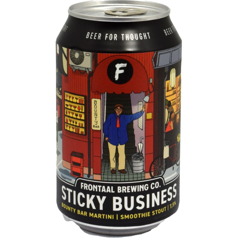 - Frontaal - Sticky Business Bounty Bar Martini Smoothie Stout 7.5% Blik 330ml