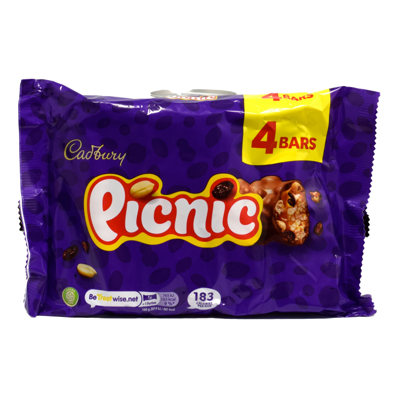 - Cadbury - Picnic 4 Bars 152gr