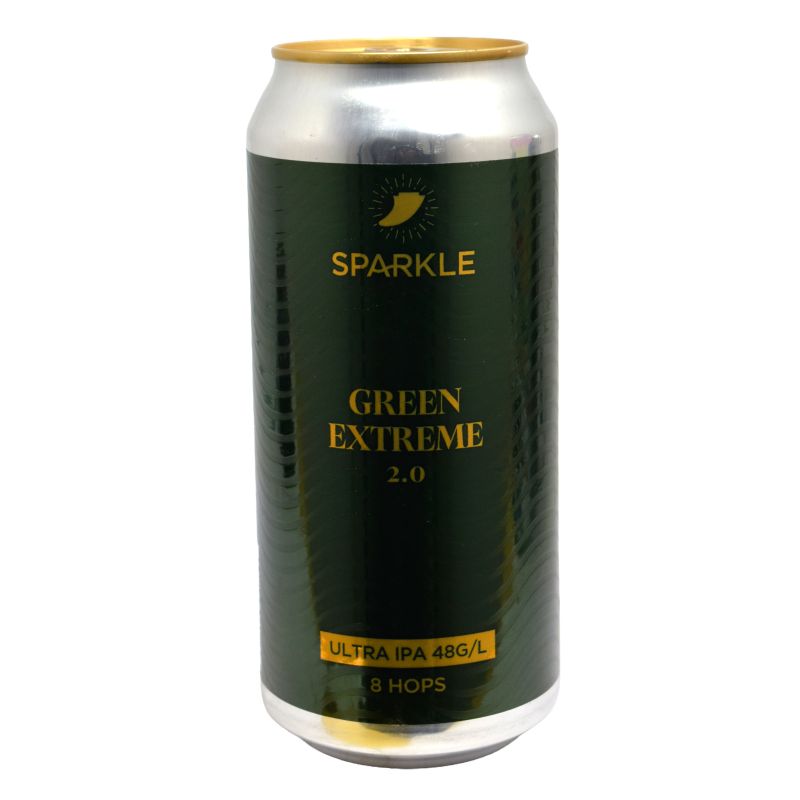 - Sparkle - Green Extreme 2.0 Ultra IPA 8 Hops 48gr/l 10% Blik 440ml