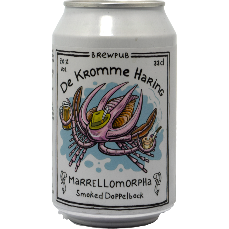 - De Kromme Haring - Marrellomorpha Smoked Doppelbock Blik 7%