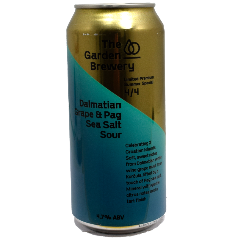 - The Garden Brewery - Dalmatian Grape & Pag Sea Salt Sour Beer Blik 440ml 4.7%