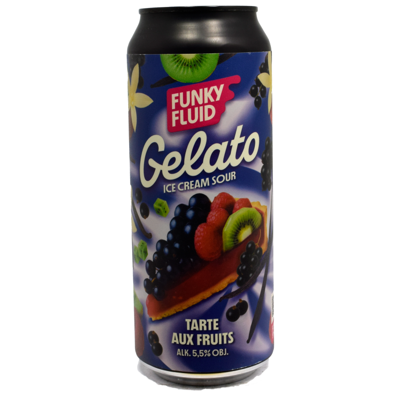 - Funky Fluid - Gelato Ice Cream Sour Tarte Aux Fruits Blik 500ml 5.5%