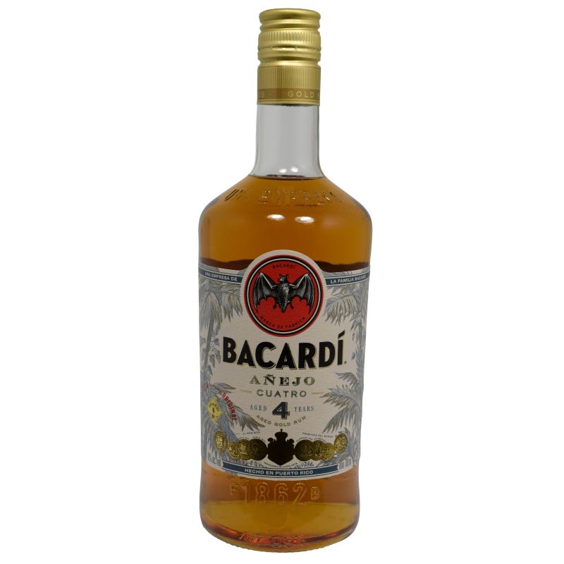 - Bacardi - Rum Anejo 4YR Cuarto 70cl 40%