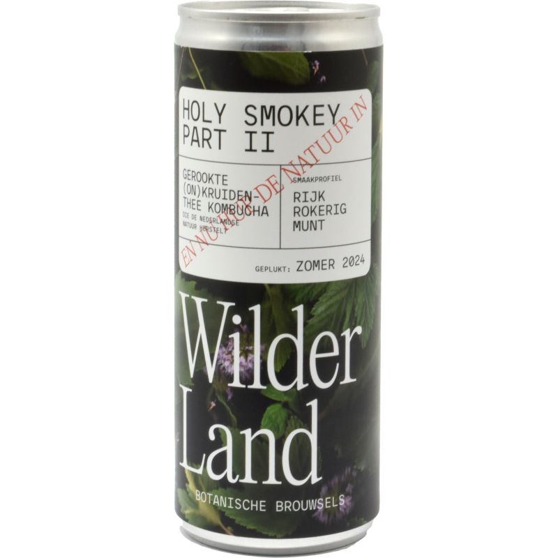 - Wilderland - Holy Smokey Part II Kombucha Blik 250ml