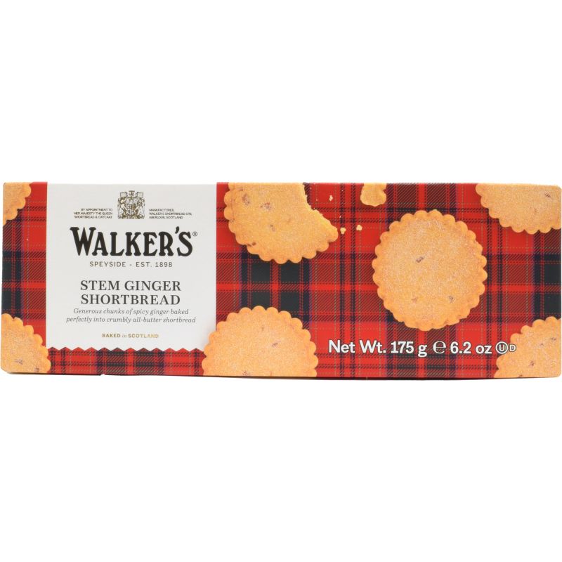 - Walkers - Stem Ginger Shortbread 175g