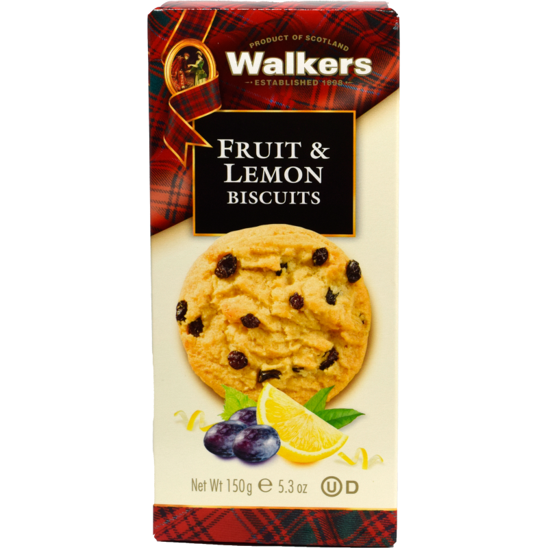 - Walkers - Fruit & Lemon Biscuits 150gr