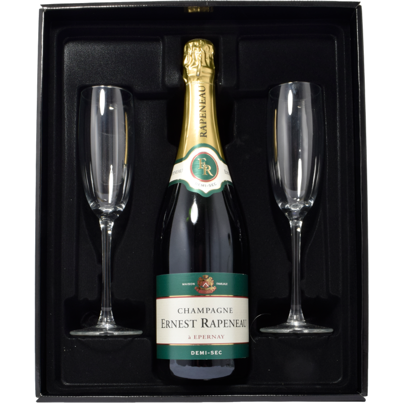 - Ernest Rapeneau Demi Sec Giftset + 2 Gls