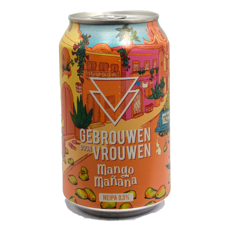 - Gebrouwen Door Vrouwen - Mango Manana 0,3% NEIPA Blik 330ml