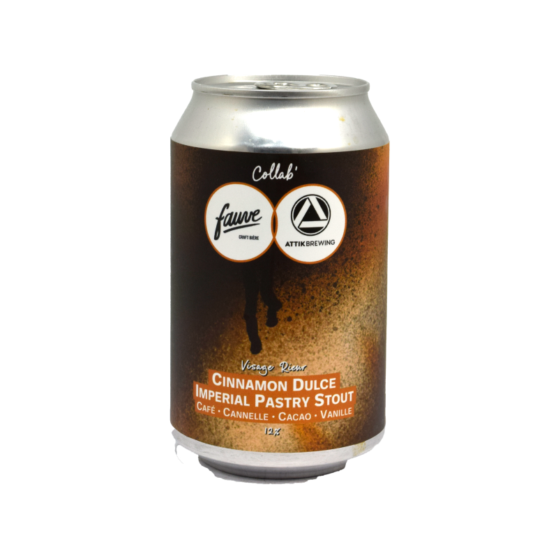 - Fauve - Visage Rieur Cinnamon Dulce Imperial Pastry Stout 12% Blik 330ml