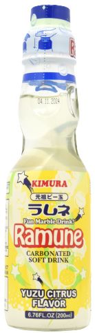 - Kimura Ramune - Yuzu Carbonated Softdrink 200ml