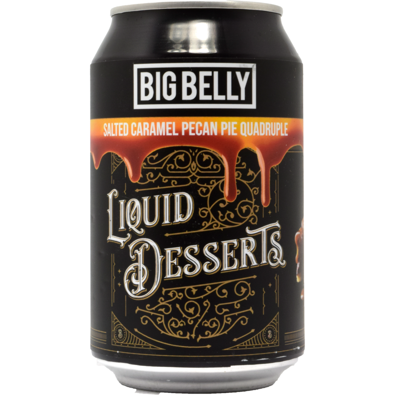 - Big Belly - Liquid Desserts Salted American Pecan Pie Quadrupel 11% Blik 330ml