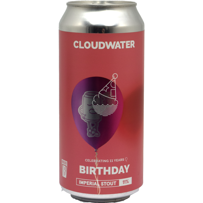 - Cloudwater - Birthday Imperial Stout 11% Blik 440ml