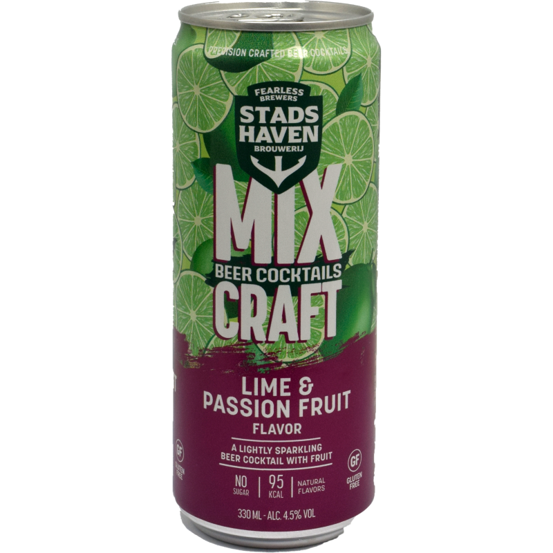 - Stadshaven - Beercocktail Lime & Passionfruit 4.5% Blik 330ml