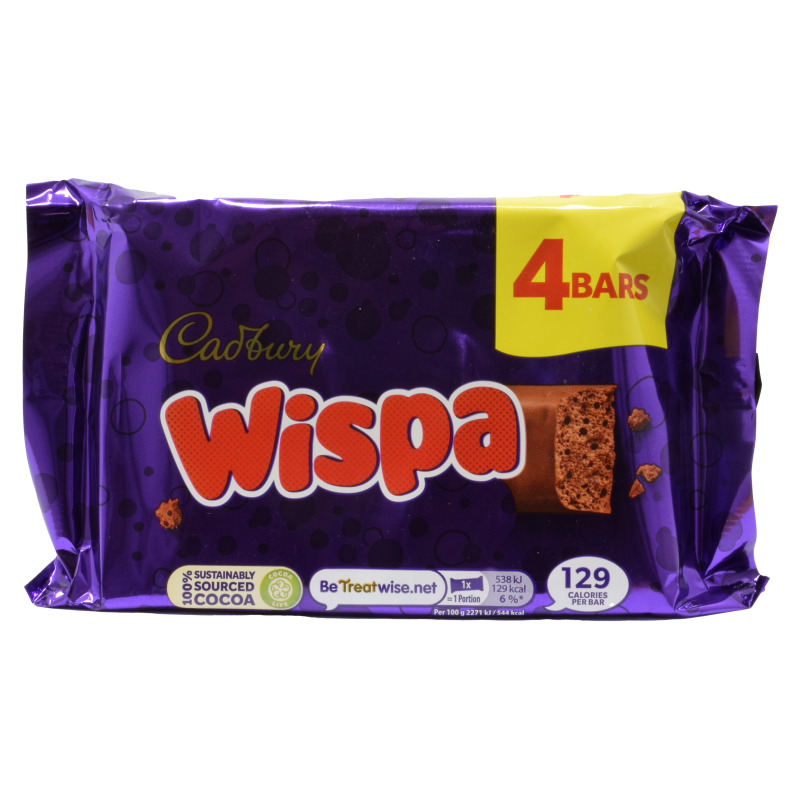 - Cadbury - Wispa 4 Bars