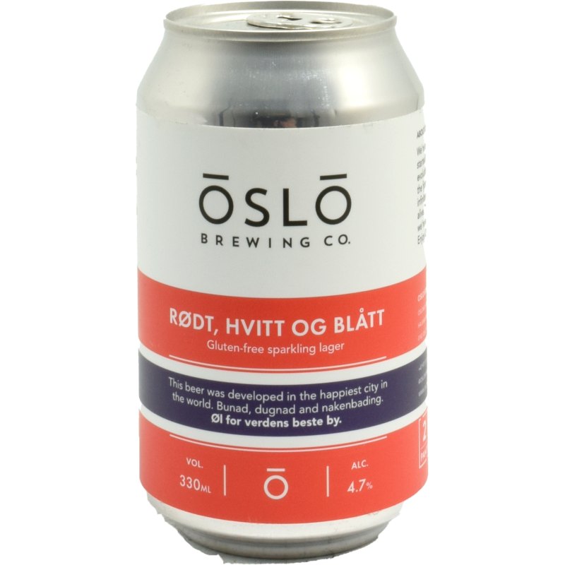 - Oslo Brewing Co - Rødt GF Sparkling Lager 4.7% Blik