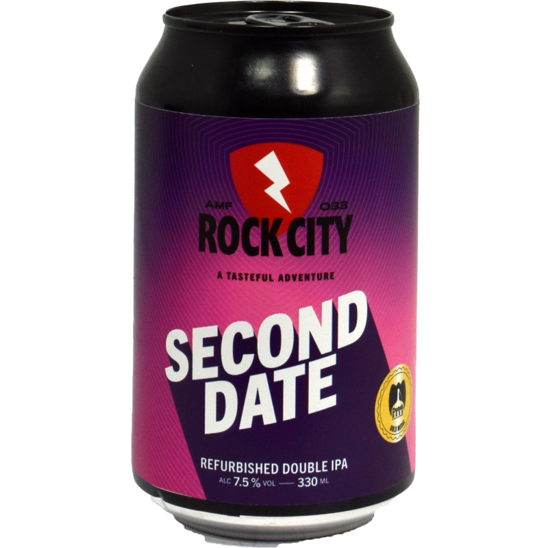 - Rock City - Second Date Refurbished DIPA 7.5% Blik 330ml