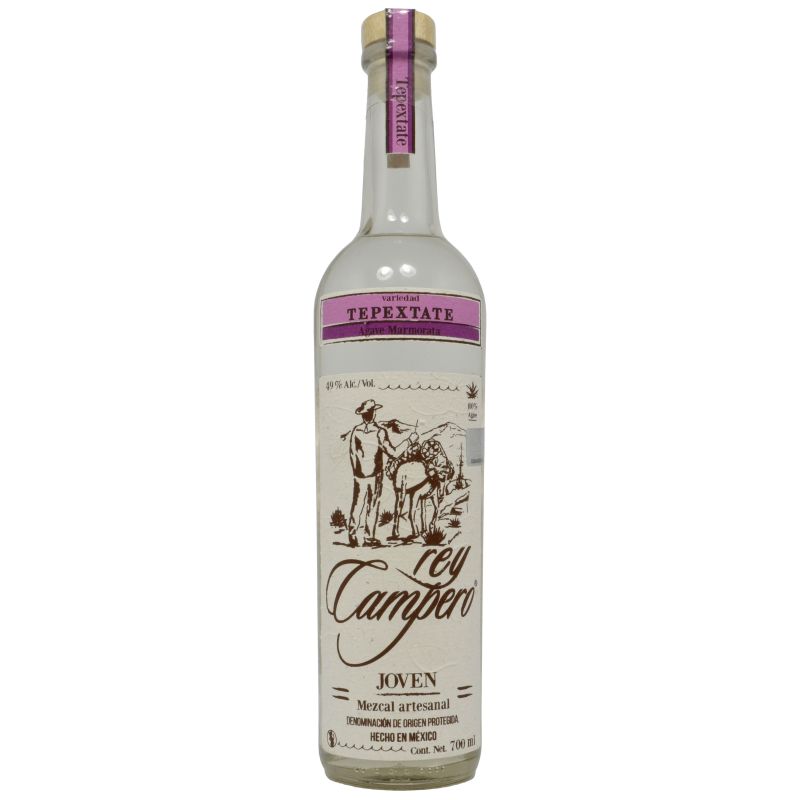- Rey Campero - Tepextate Joven Mezcal Artesanal 70cl 48.7%