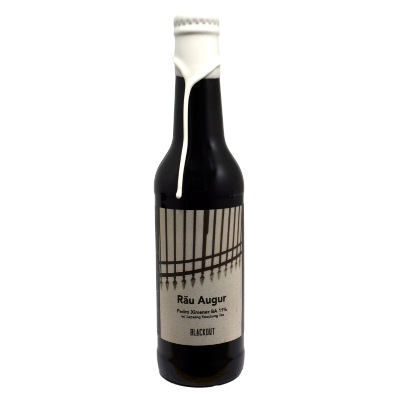 - Blackout - Rau Augur Pedro Ximenex BA Stout with Lapsang Souchong Tea 11% 330ml