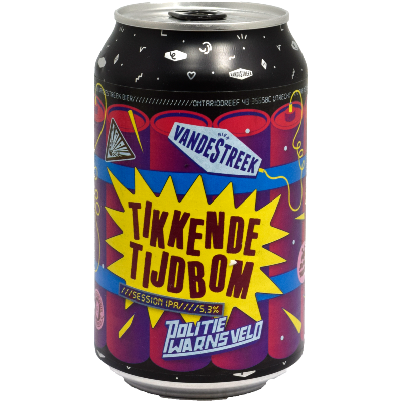 - Vandestreek - Tikkende Tijdbom Session IPA 5.3% Blik 330ml