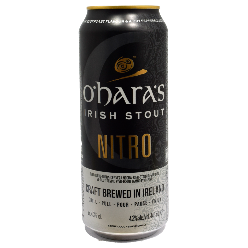- O''Hara''s - Irish Stout Nitro Blik 440ml 4.3%