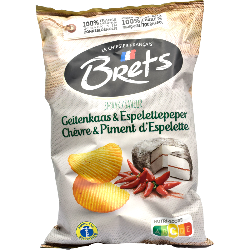 - Brets - Geitenkaas & Espelettepeper Chips 125g