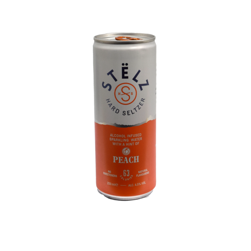 - Stelz - Peach Hard Seltzer Blik 25cl