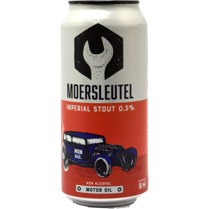 - Moersleutel - Motor Oil 0,5% Stout Blik 440ml