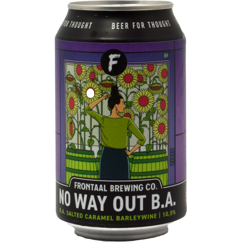 - Frontaal - No Way Out BA Salted Caramel Barleywine 10,5% Blik