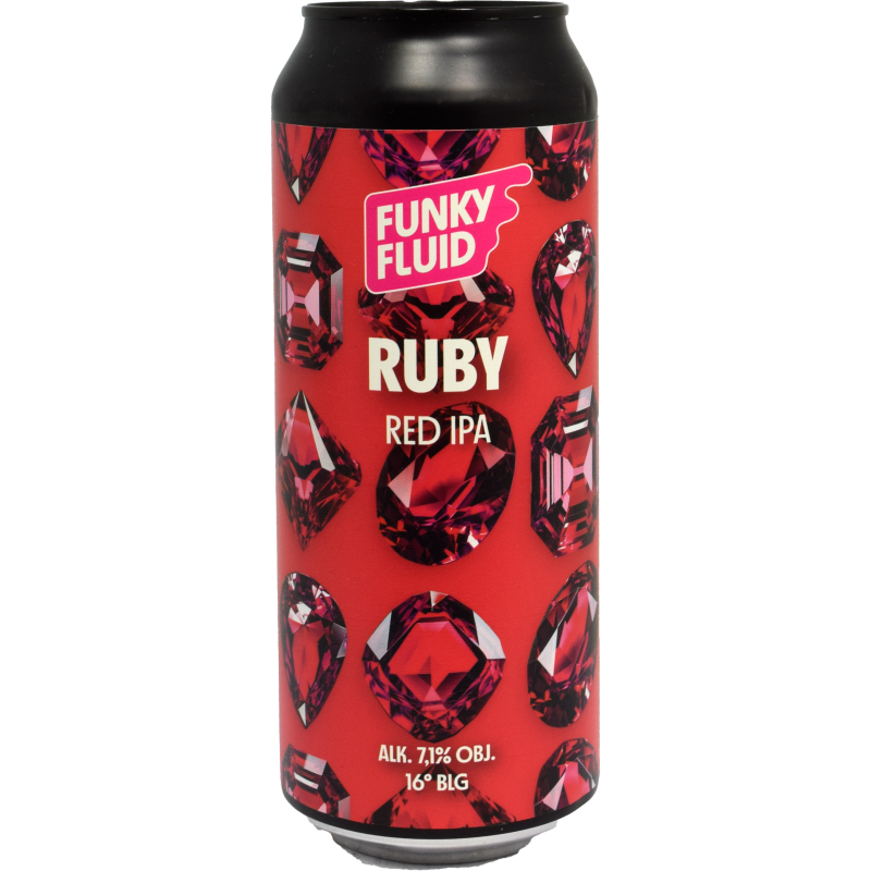 - Funky Fluid- Ruby Red IPA Blik 500ml 7.1%