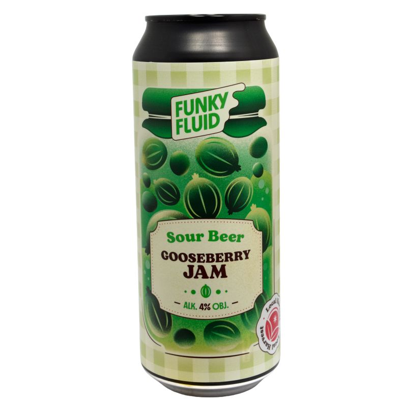 - Funky Fluid - Sour Beer Gooseberry Marmalade Blik 500ml 4%