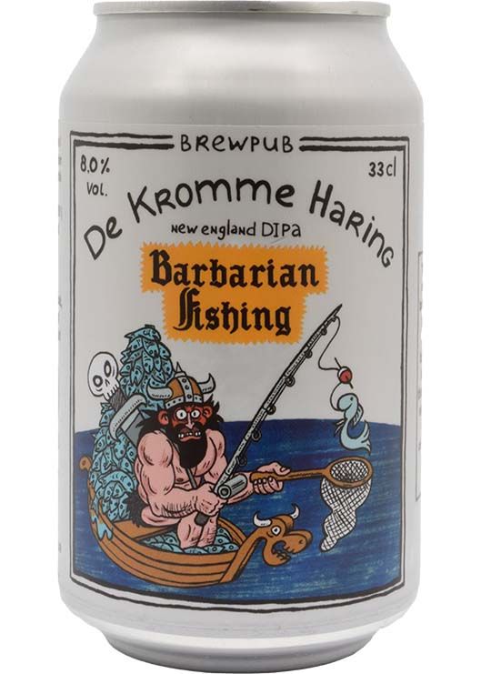 - Kromme Haring - Barbarian Fishing NEDIPA 8% Blik