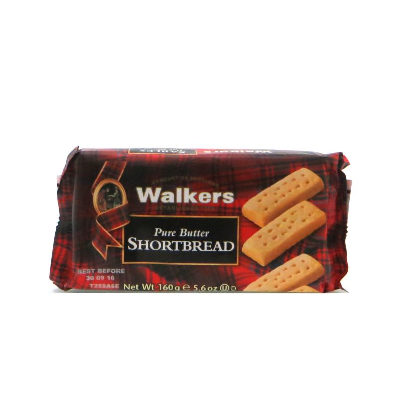- Walkers - Pure Butter Shortbread 160g