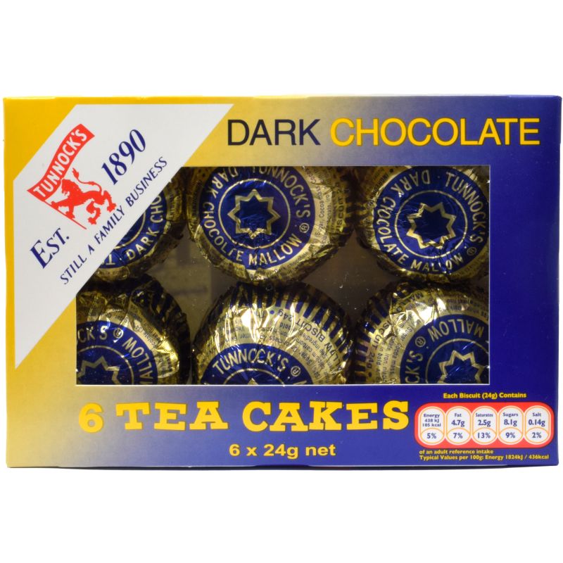 - Tunnock''s - 6 Tea Cakes Dark Chocolate