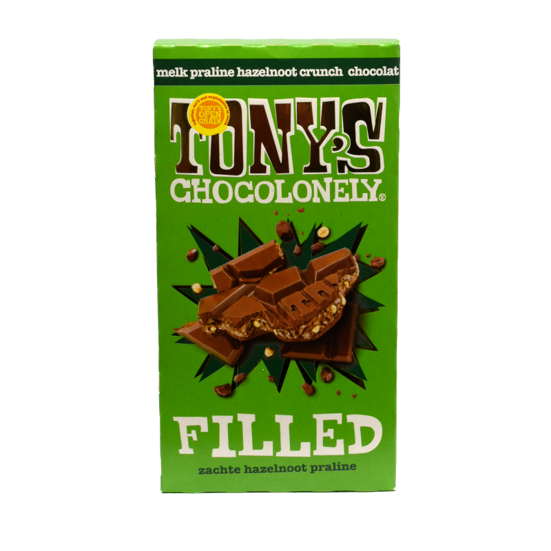 - Tony''s Chocolonely - Filled Zachte Hazelnoot Praline 127 Gram