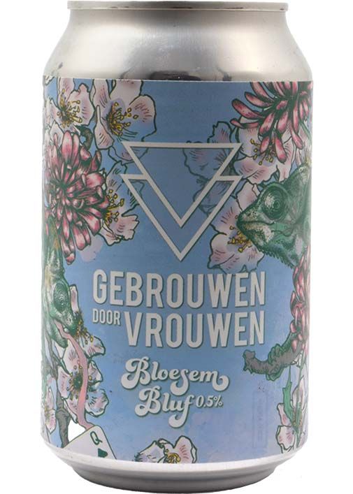 - Gebrouwen Door Vrouwen - Bloesem Bluf 0,5% Blond Blik 330ml