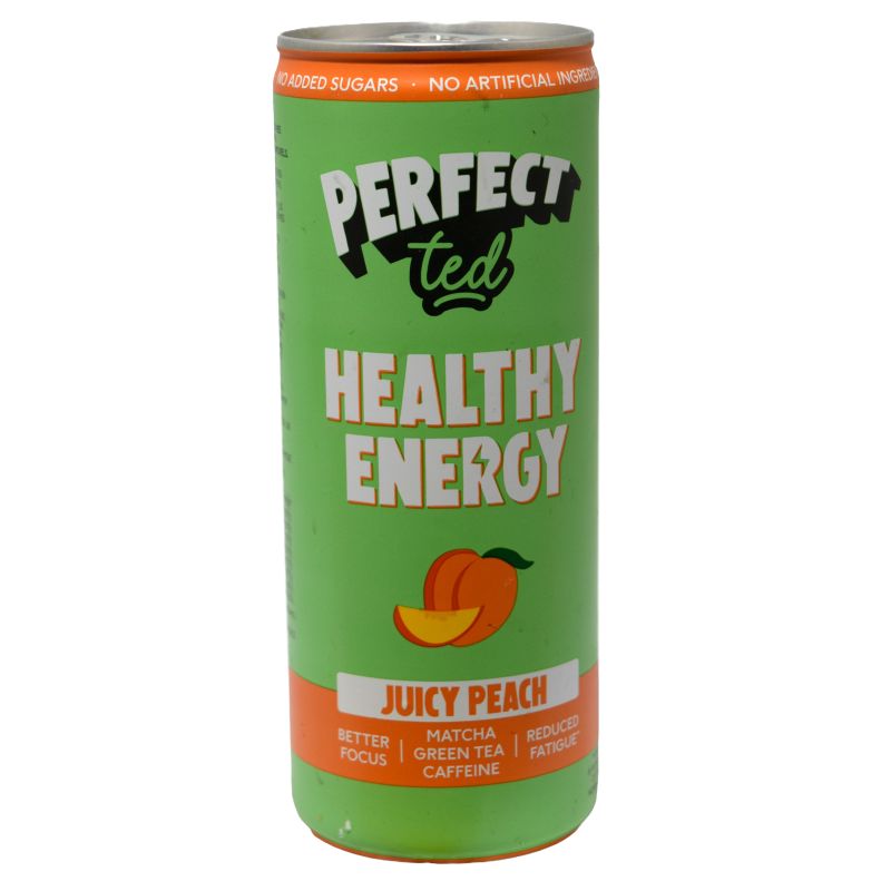 - Perfect Ted - Healty Energy Juicy Peach Matcha Blik 250ml
