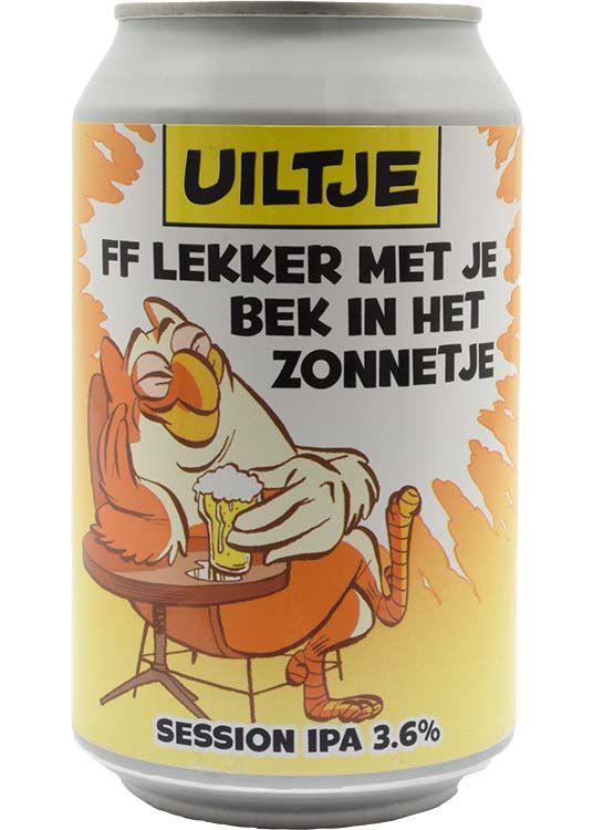 - Uiltje - FF Lekker Met Je Bek In het Zonnetje Session IPA 3,6% Blik 330ml