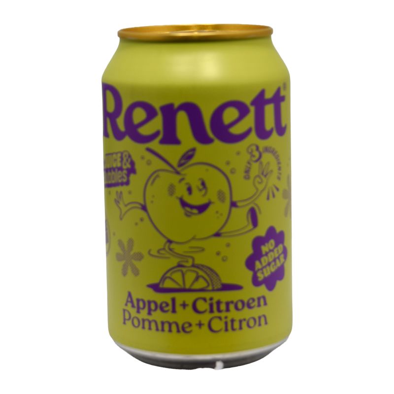 - Renett - Appel Citroen Just Juice & Bubbles Blik 330ml