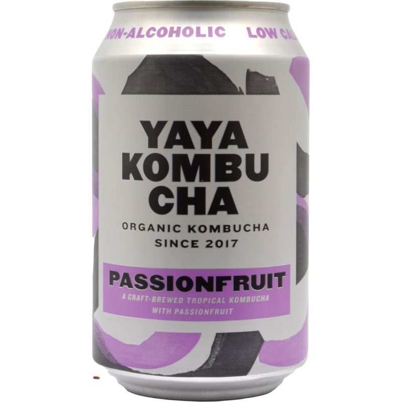 - Yaya Kombucha - Passionfruit Blik 33cl
