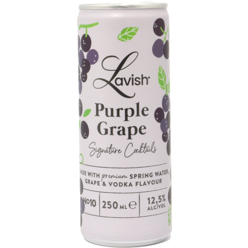 - Lavish - Purple Grape Signature Cocktail Blik 250ml