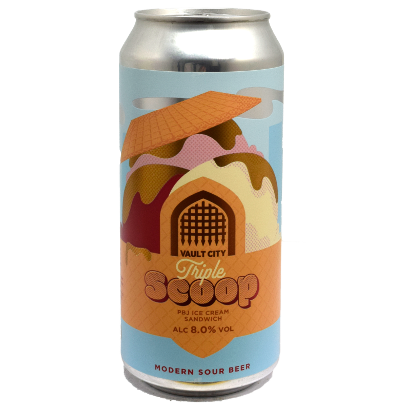 - Vault City -Triple Scoop PBJ Ice Cream Sandwich Sour Blik 440ml 8%