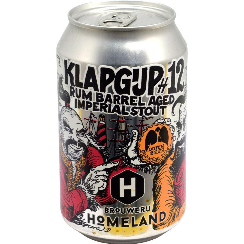 - Homeland - Klapgijp #12 Rum BA Stout Blik 33cl 11%