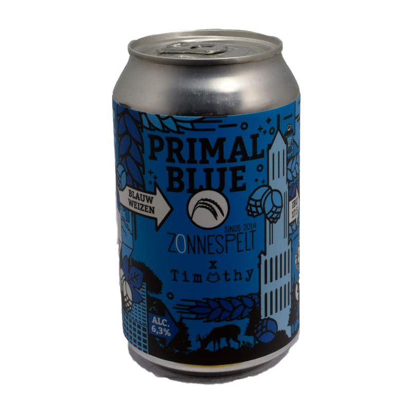 - Poesiat & Kater - Primal Blue Blauw Weizen Blik 6.3%