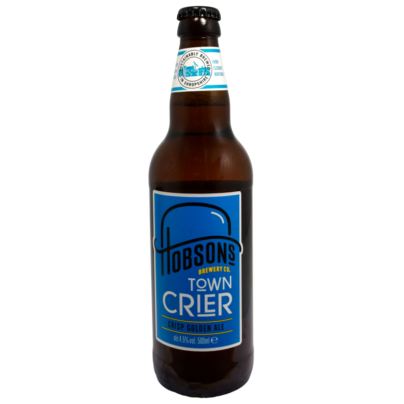 - Hobsons Brewery - Town Crier Crisp Golden Ale 500 Ml.5%